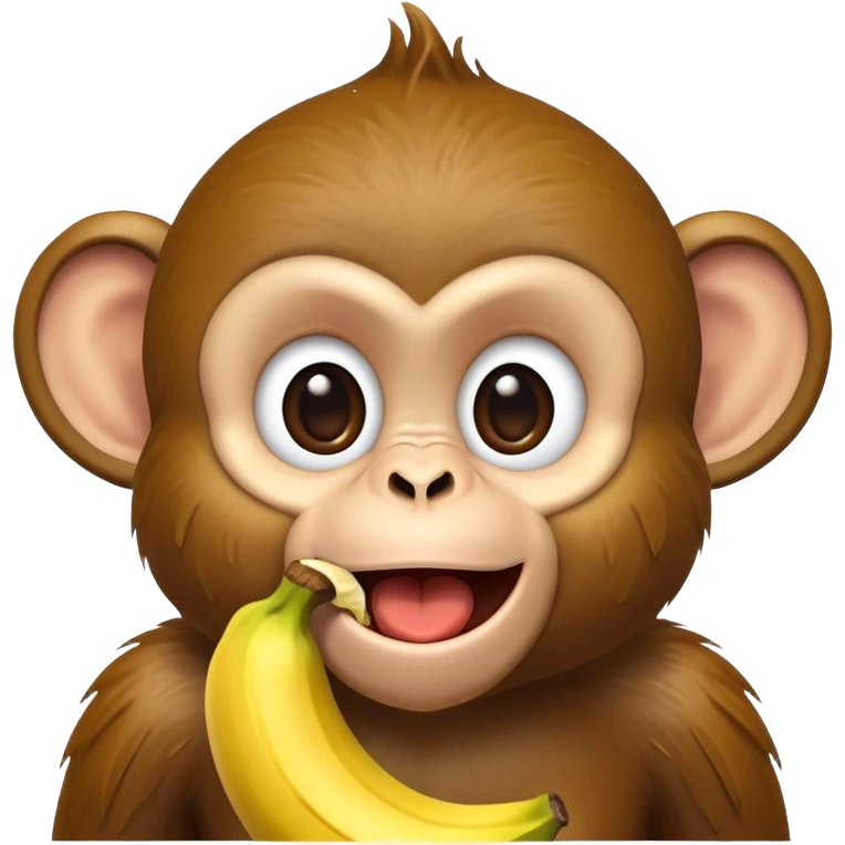 monkey making a goofy face with banana peel on head emoji