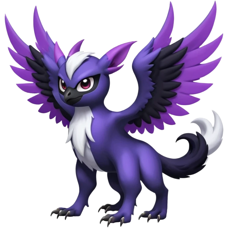 Noibat-Absol-fusion (full body) emoji