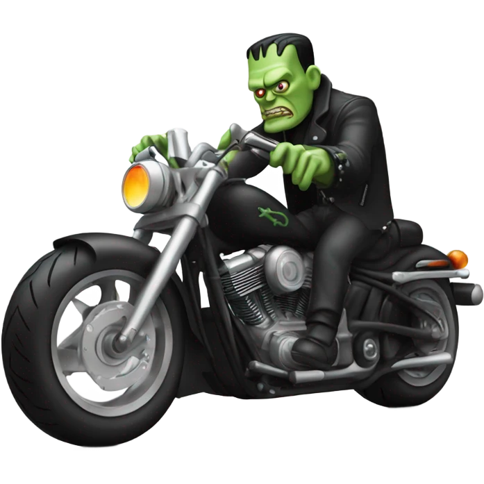 Frankenstein on a Harley emoji