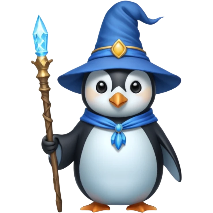 Penguin Wizard emoji