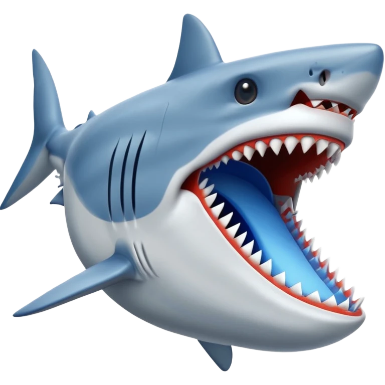 shark wearing blue nike shoes emoji
