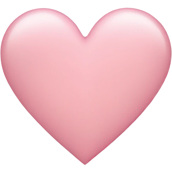 light pink heart emoji
