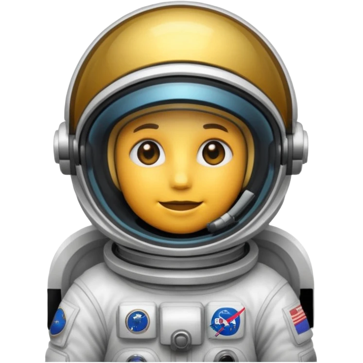 cool space emoji, astronaut helmet, cosmic background emoji