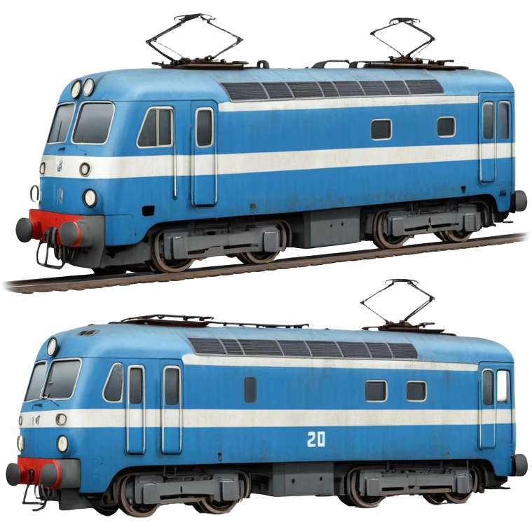 A soviet blue-white electric locomotive “chs 200” emoji