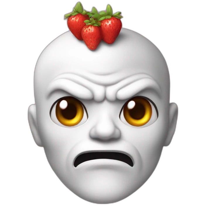 Démon fraise emoji