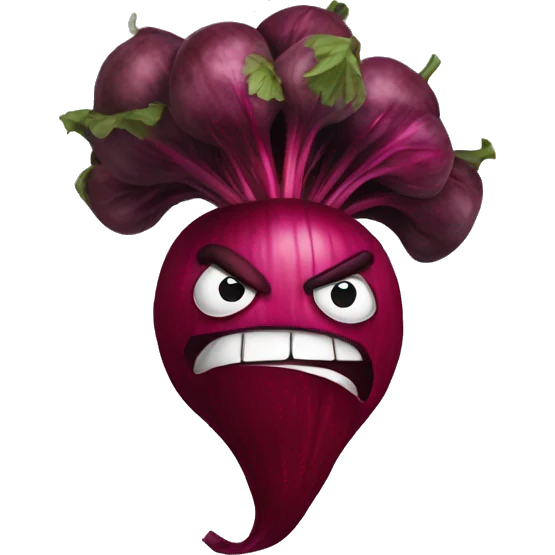 angry beetroot emoji