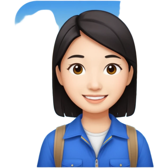 Asian travel youtuber emoji