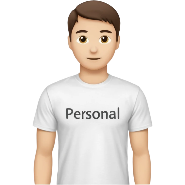 t-shirt with text “Personal Brand” emoji
