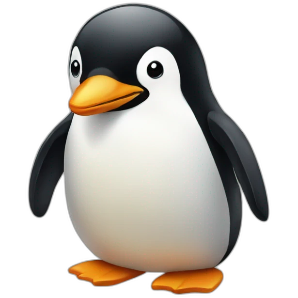 Beautiful penguin emoji