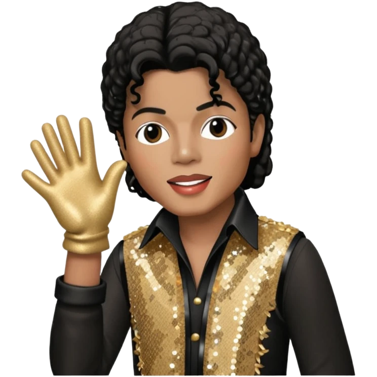 michael jackson is singing emoji