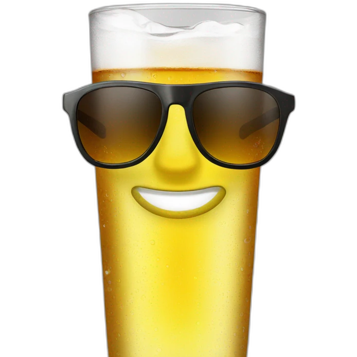 bottle vodka sunglasses emoji