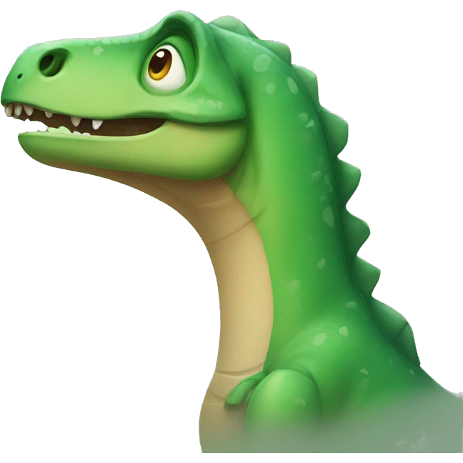 sad dinosaur emoji