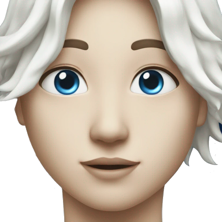 Blue shining white North star  emoji