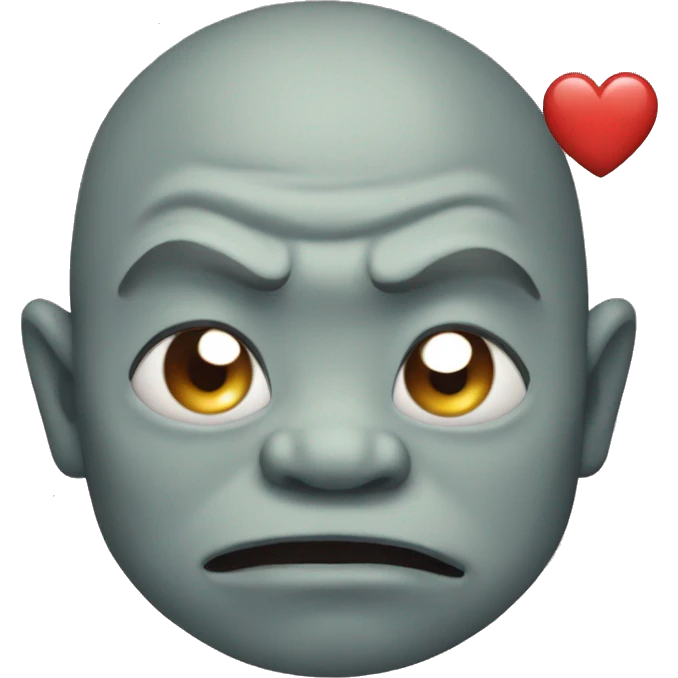 japanese ogre with heart eyes emoji