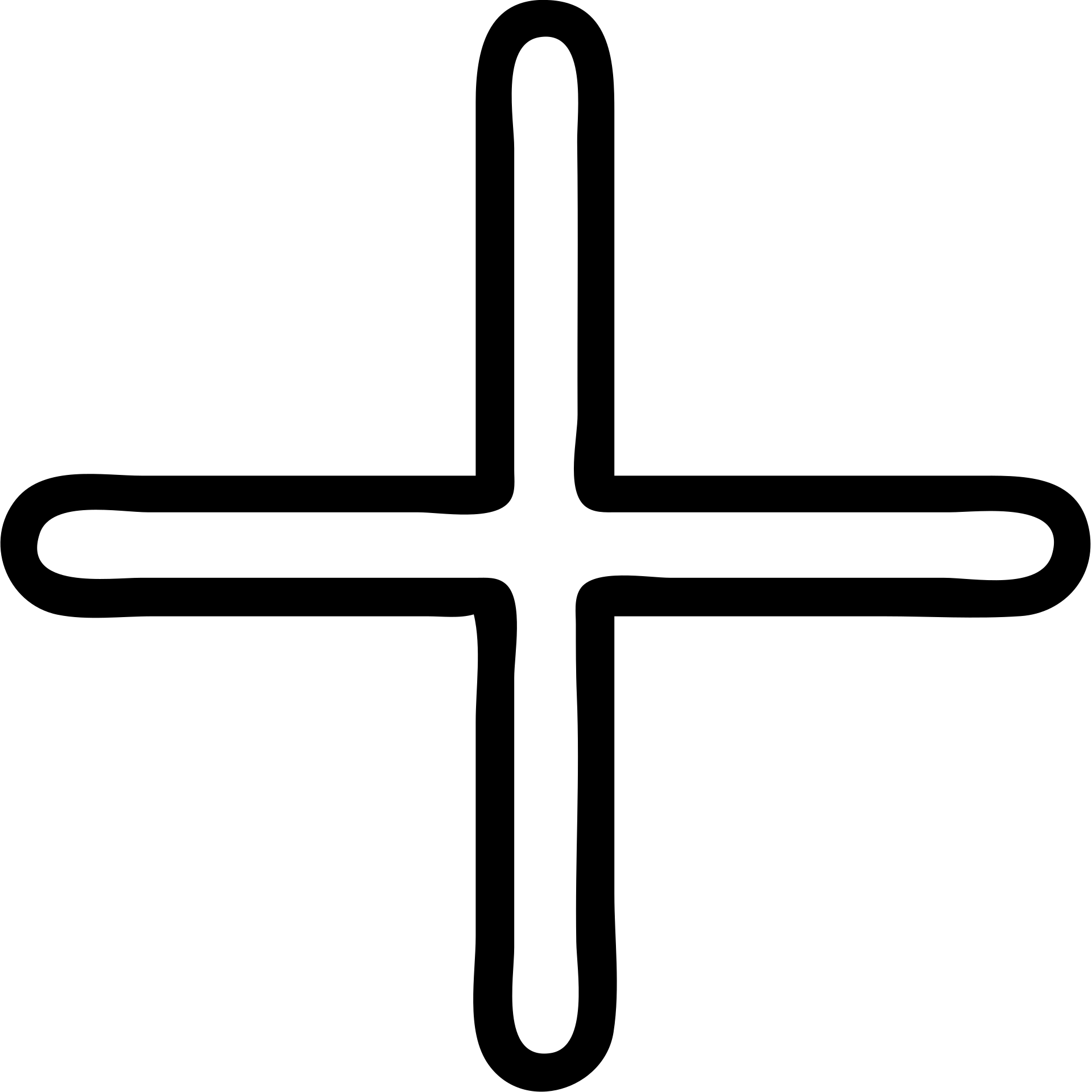 minimalist plus icon, thin black outline, no fill emoji