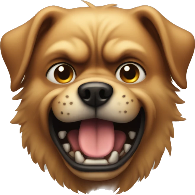 Angry dog emoji
