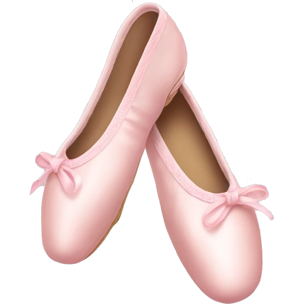 Pale pink ballet shoes emoji