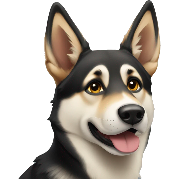 Husky German shepherd mix  emoji