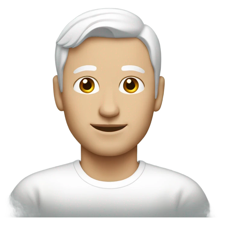caucasian man with a white skirt emoji