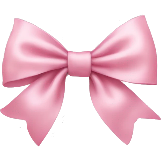baby pink delicate bow emoji