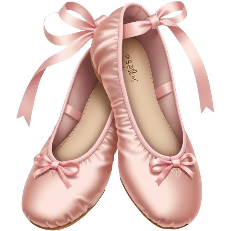 Powder pink ballet shoes emoji