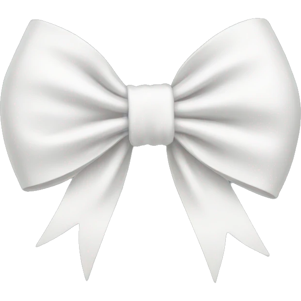 White bow emoji