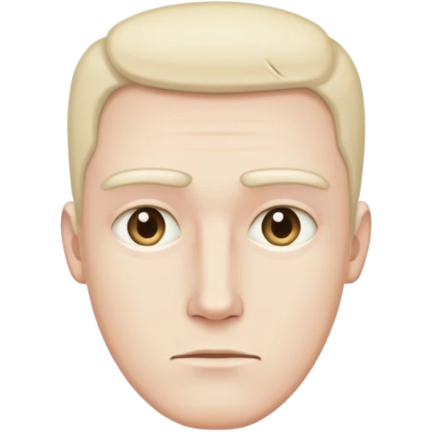 man with rectangle shaped head emoji