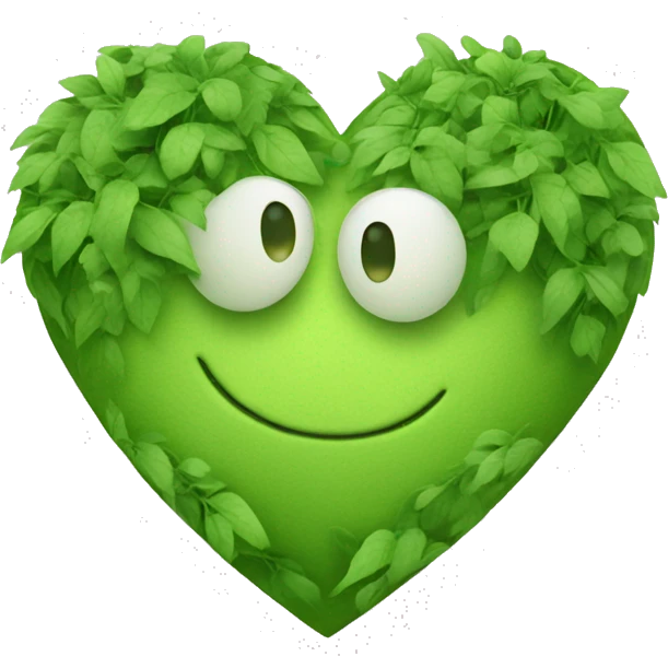 eco-friendly heart emoji