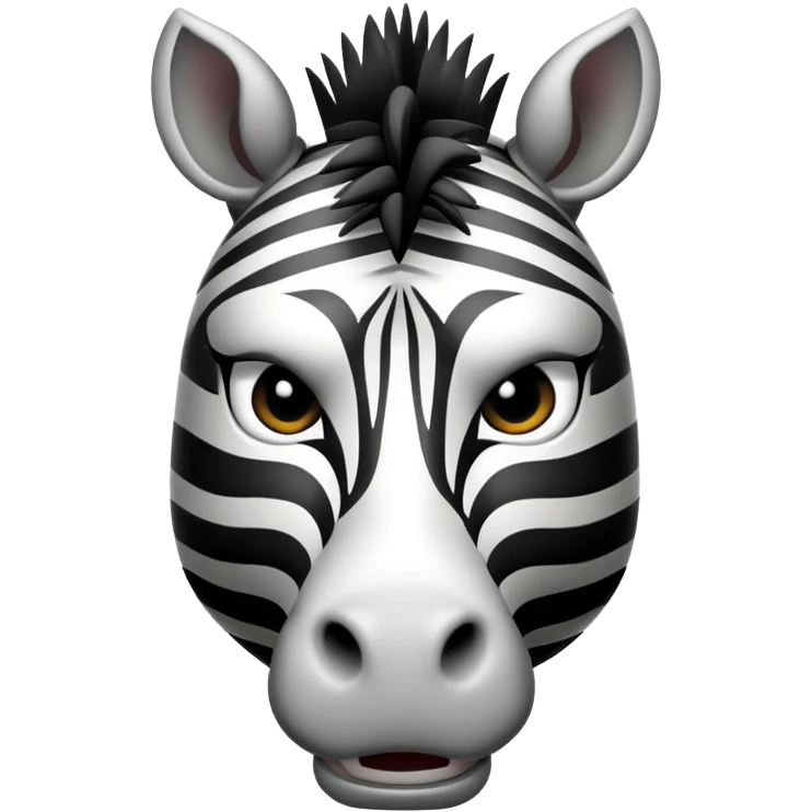 angry zebra emoji
