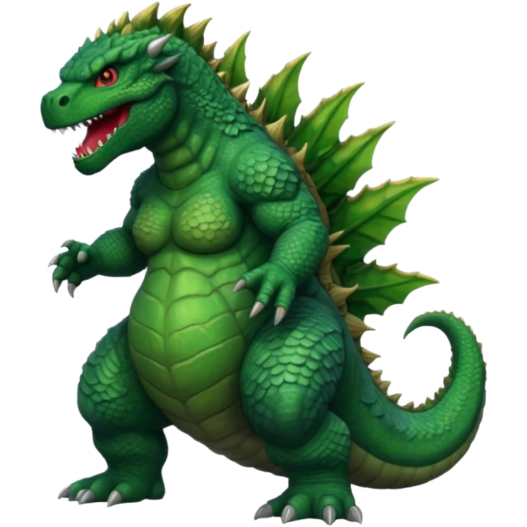 Godzilla with boobs emoji