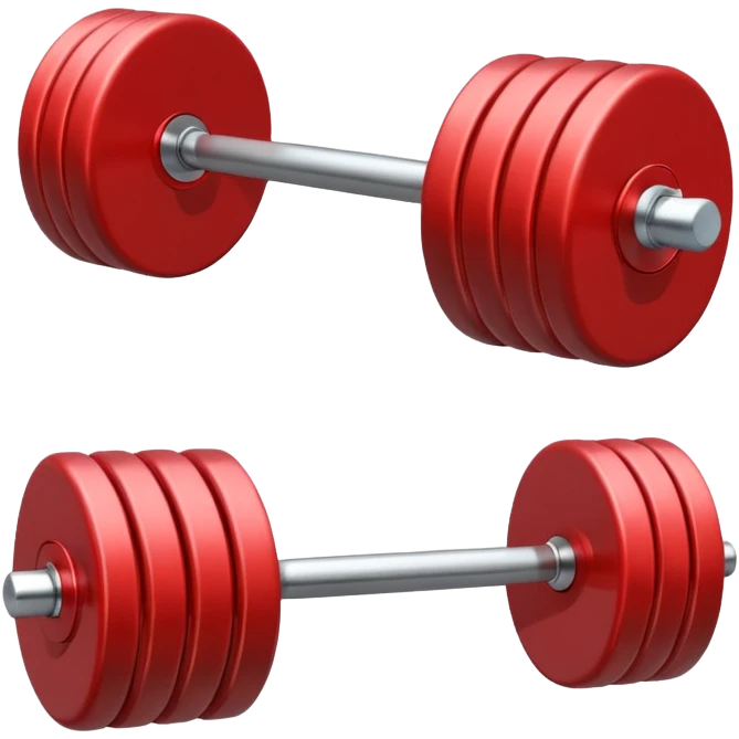 Silver barbell emoji