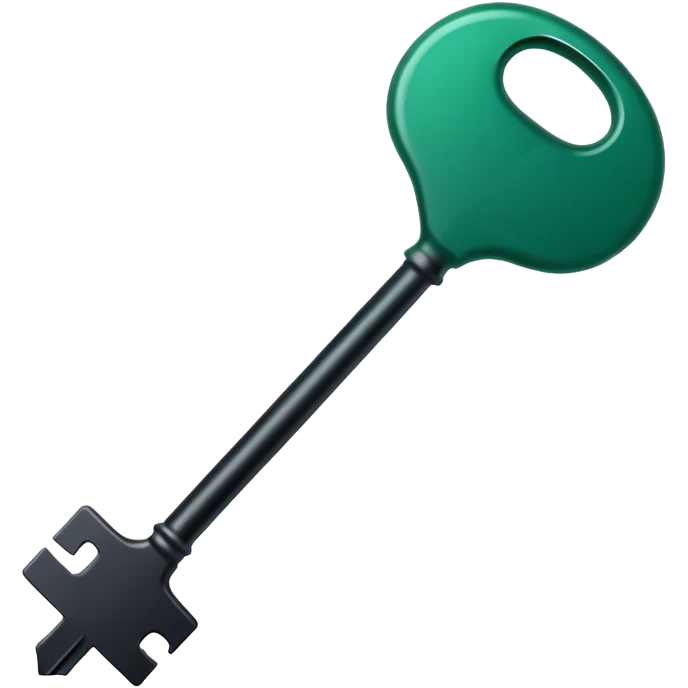 dark emerald color key emoji