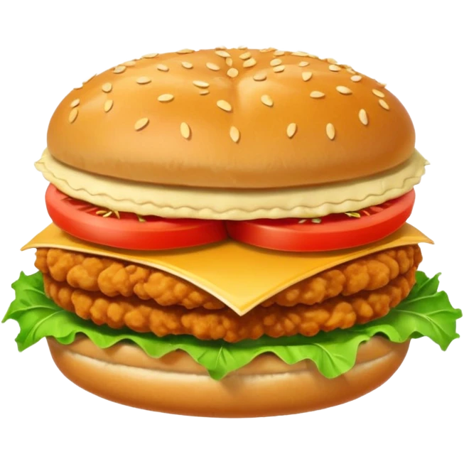 a friend chicken sandwich  emoji
