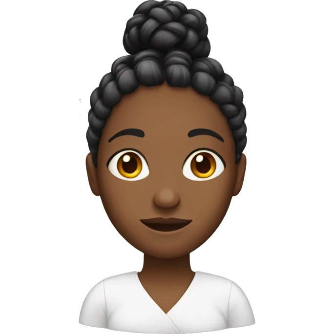 black woman with braids  emoji