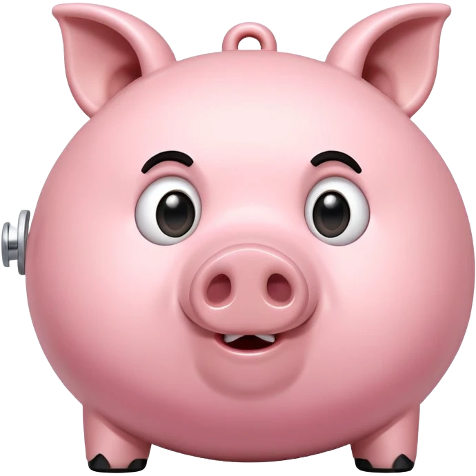 Pig waking up to alarm clock emoji