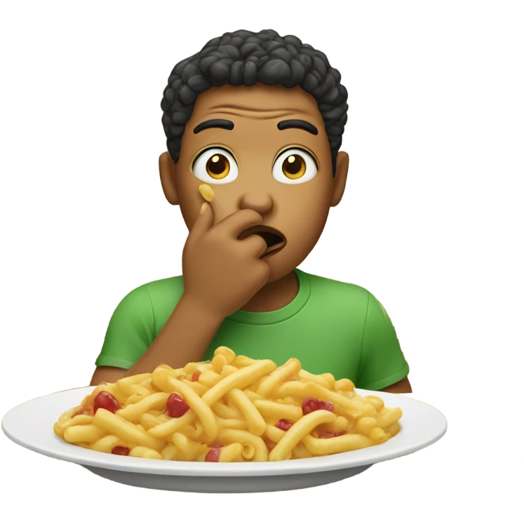 eating air  emoji