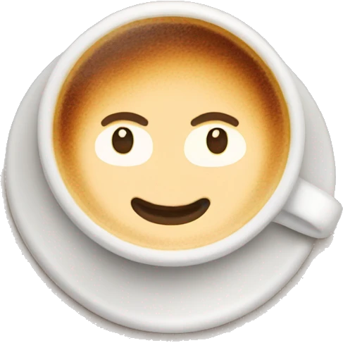 Cafe latte emoji
