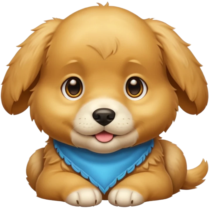 glossy golden puppy emoji