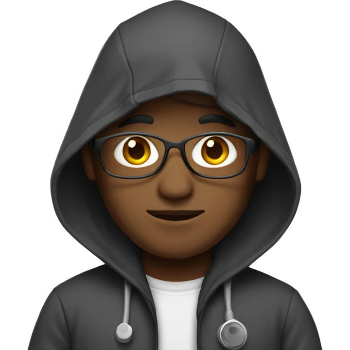 Doc wearing hoodie  emoji