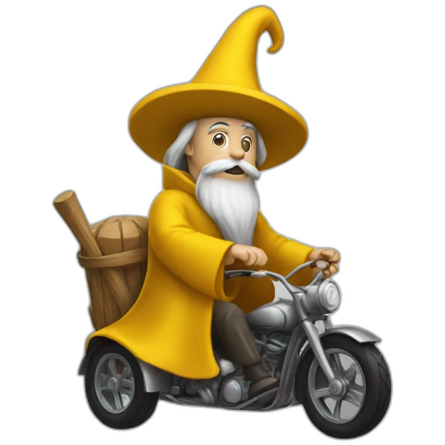 mustard-wizard-on-the-wheels-of-steel emoji