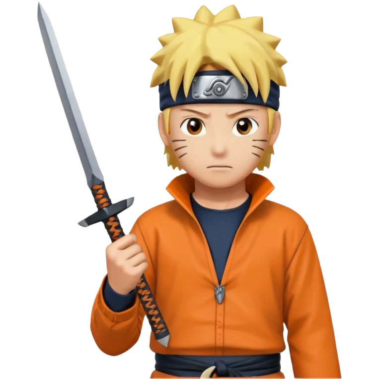 Naruto avec le kunai emoji