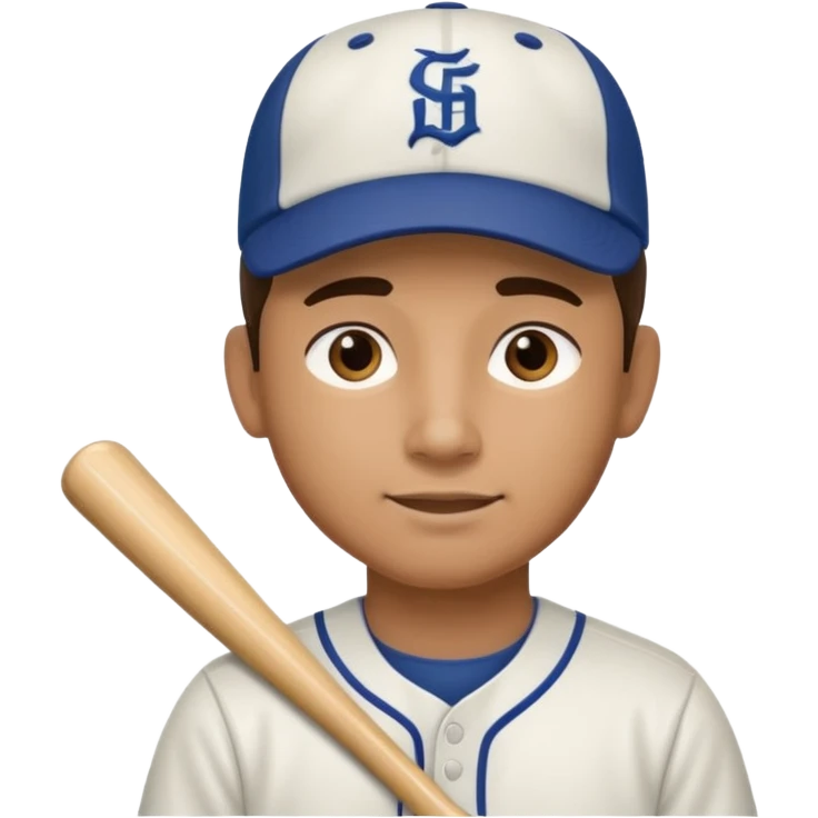 Man playing baseball emoji