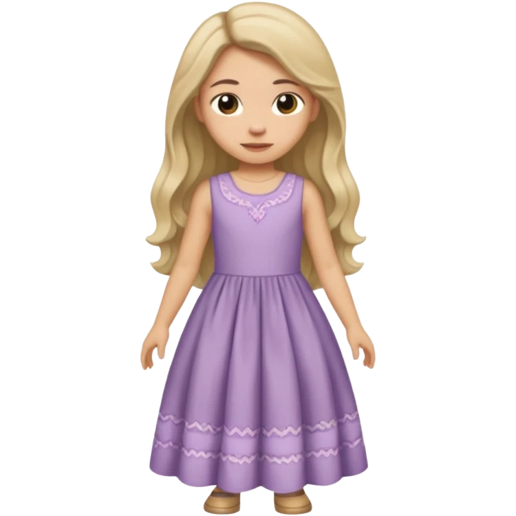 Girl curtsying with dress emoji