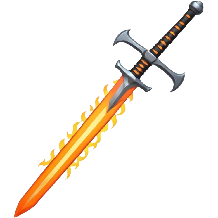 sword on fire emoji