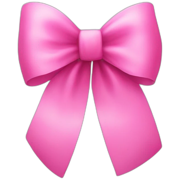 Pink bow emoji