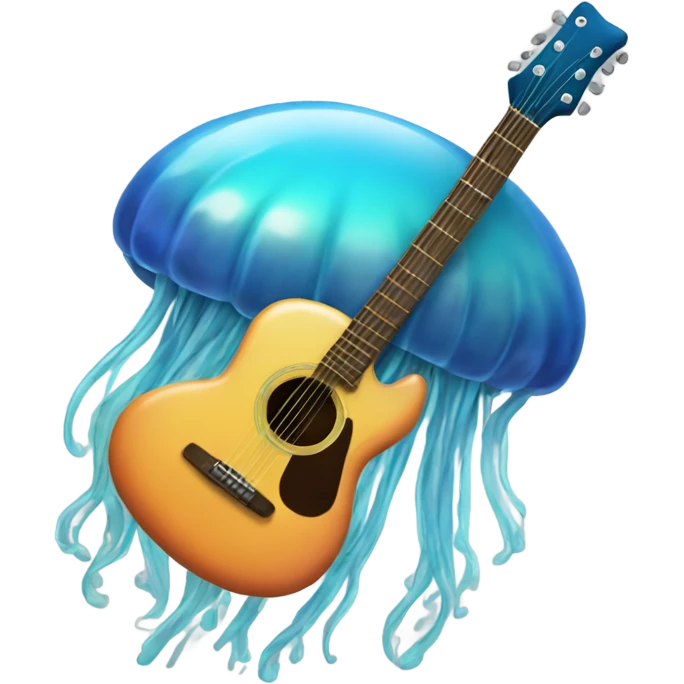 Jellyfish guitar emoji