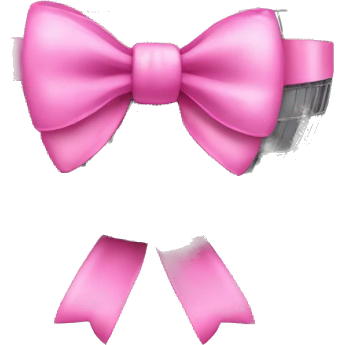 Discoball with pink bow emoji