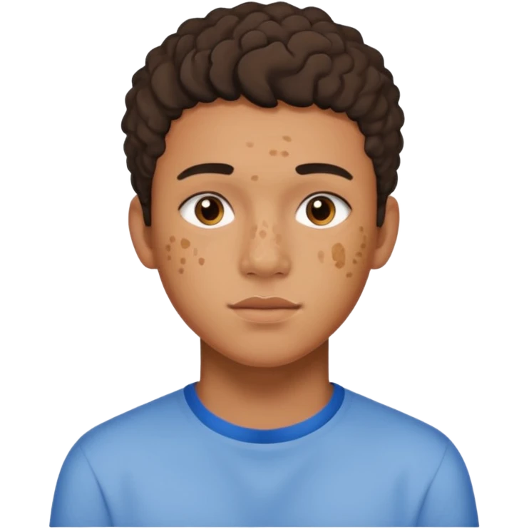 Eden 
homme trans métis
19 ans
 Étudiant en art
acné,

 emoji