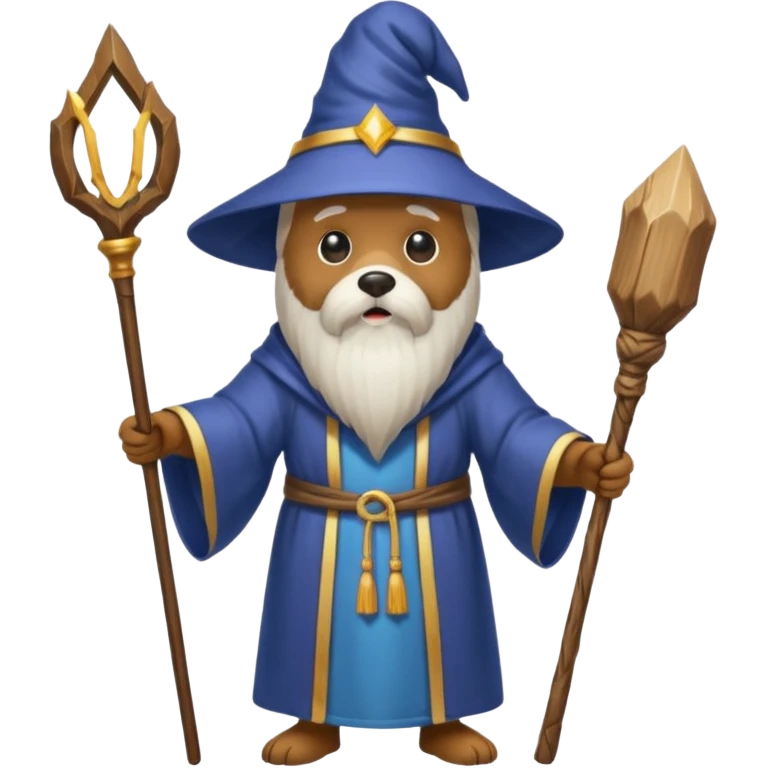 Dog wizard emoji