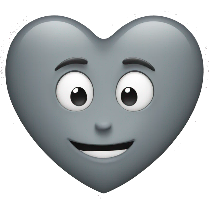 grey heart  emoji